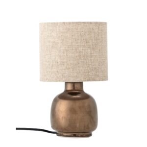 Bloomingville - Agni Bordlampe, bronze, Stentøj - Ø15 Ã H25,5 cm